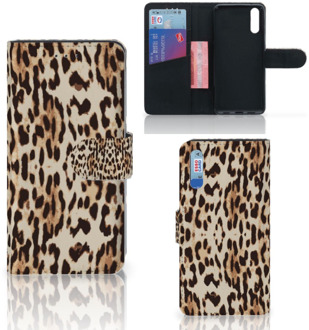 B2Ctelecom Smartphone Hoesje Huawei P20 Wallet Book Case Leopard