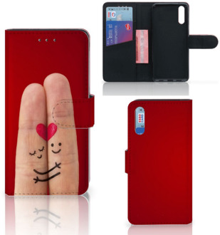 B2Ctelecom Smartphone Hoesje Huawei P20 Wallet Book Case Liefde