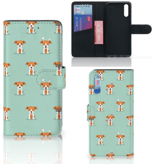 B2Ctelecom Smartphone Hoesje Huawei P20 Wallet Book Case Pups