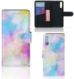 B2Ctelecom Smartphone Hoesje Huawei P20 Wallet Book Case Watercolor Light