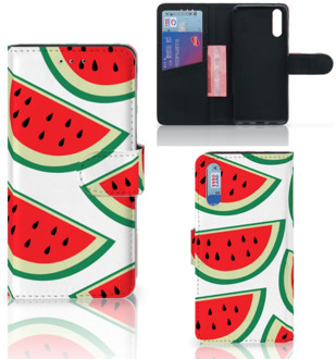 B2Ctelecom Smartphone Hoesje Huawei P20 Wallet Book Case Watermelons