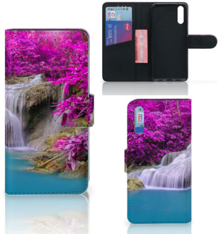 B2Ctelecom Smartphone Hoesje Huawei P20 Wallet Book Case Waterval