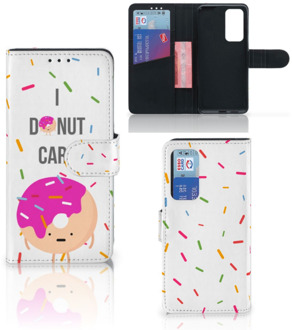 B2Ctelecom Smartphone Hoesje Huawei P40 Bookcase met Quotes Donut Cadeautjes voor Meisjes