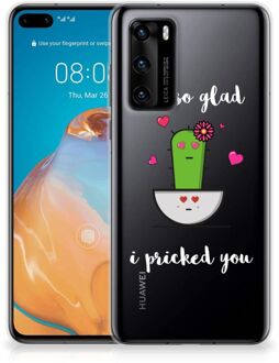 B2Ctelecom Smartphone hoesje Huawei P40 Hoesje maken Cactus Glad