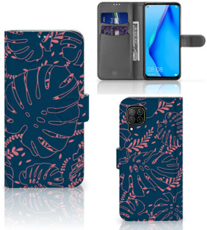 B2Ctelecom Smartphone Hoesje Huawei P40 Lite Bookcase Palm Leaves