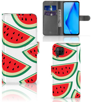 B2Ctelecom Smartphone Hoesje Huawei P40 Lite Hoesje ontwerpen Originele Cadeaus Watermelons