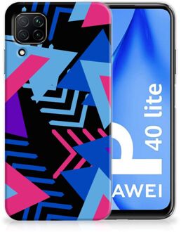 B2Ctelecom Smartphone hoesje Huawei P40 Lite TPU Case Funky Triangle