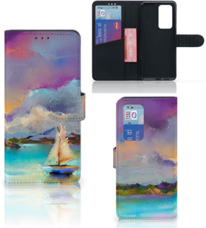 B2Ctelecom Smartphone Hoesje Huawei P40 Pro Case ontwerpen Boat