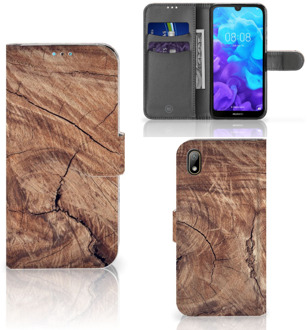 B2Ctelecom Smartphone Hoesje Huawei Y5 (2019) Book Style Case Tree Trunk