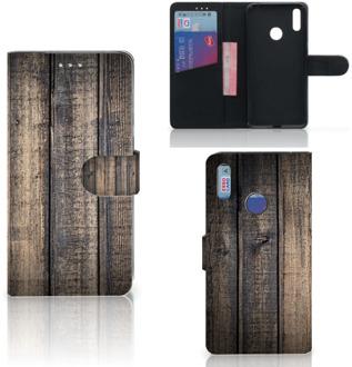 B2Ctelecom Smartphone Hoesje Huawei Y7 (2019) Book Style Case Steigerhout