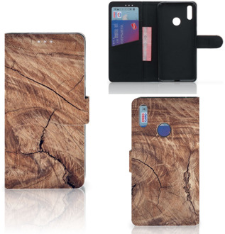 B2Ctelecom Smartphone Hoesje Huawei Y7 (2019) Book Style Case Tree Trunk