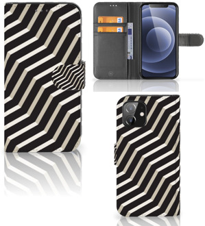 B2Ctelecom Smartphone Hoesje iPhone 12 | 12 Pro (6.1") Bookcover met Pasjeshouder Illusion