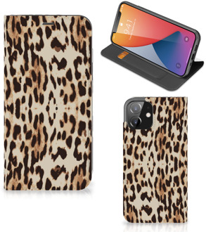 B2Ctelecom Smartphone Hoesje iPhone 12 | iPhone 12 Pro Book Cover Leopard