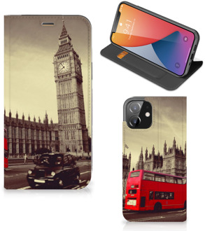 B2Ctelecom Smartphone Hoesje iPhone 12 | iPhone 12 Pro Mobiel Bookcase Londen