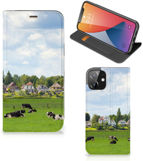 B2Ctelecom Smartphone Hoesje iPhone 12 | iPhone 12 Pro Wallet Book Case Hollandse Koeien