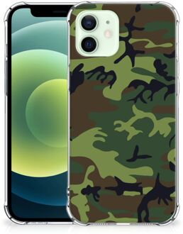 B2Ctelecom Smartphone hoesje iPhone 12 Mini Anti-shock Hoesje met foto met transparante rand Camouflage