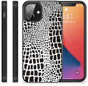 B2Ctelecom Smartphone Hoesje iPhone 12 Mini Beschermhoesje met Zwarte rand Slangenprint