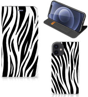 B2Ctelecom Smartphone Hoesje iPhone 12 Mini Beschermhoesje Zebra