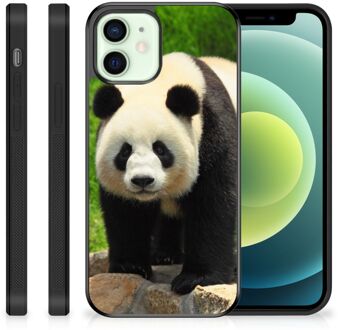 B2Ctelecom Smartphone Hoesje iPhone 12 Mini Bumper Hoesje met Zwarte rand Panda