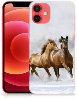 B2Ctelecom Smartphone hoesje iPhone 12 Mini TPU Case Paarden