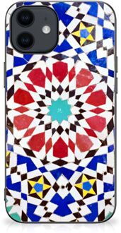 B2Ctelecom Smartphone Hoesje iPhone 12 Pro | 12 (6.1") Cover Case met Zwarte rand Mozaïek