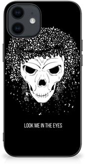 B2Ctelecom Smartphone Hoesje iPhone 12 Pro | 12 (6.1") TPU Bumper met Zwarte rand Skull Hair