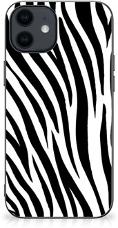 B2Ctelecom Smartphone Hoesje iPhone 12 Pro | 12 (6.1") Trendy Telefoonhoesjes met Zwarte rand Zebra