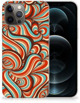 B2Ctelecom Smartphone hoesje iPhone 12 Pro Max Back Case Siliconen Hoesje Retro