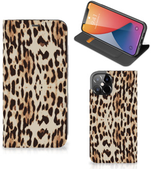 B2Ctelecom Smartphone Hoesje iPhone 12 Pro Max Book Cover Leopard