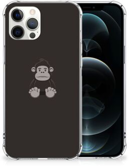 B2Ctelecom Smartphone hoesje iPhone 12 Pro Max Hoesje Bumper met transparante rand Gorilla