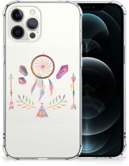 B2Ctelecom Smartphone hoesje iPhone 12 Pro Max Mobiel Case met transparante rand Boho Dreamcatcher