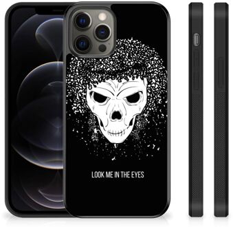 B2Ctelecom Smartphone Hoesje iPhone 12 Pro Max TPU Bumper met Zwarte rand Skull Hair