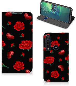 B2Ctelecom Smartphone Hoesje Motorola G8 Plus Book Wallet Case Valentijnscadeau