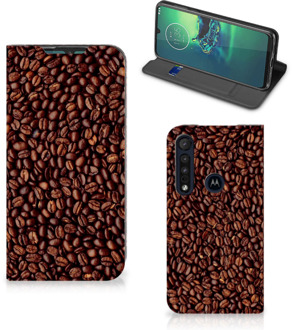 B2Ctelecom Smartphone Hoesje Motorola G8 Plus Mobiel Case Koffiebonen