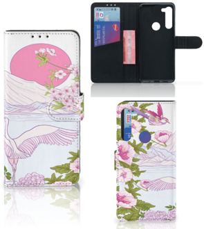 B2Ctelecom Smartphone Hoesje Motorola G8 Power Book Style Case Bird Standing