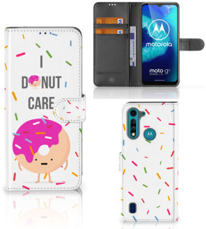 B2Ctelecom Smartphone Hoesje Motorola G8 Power Lite Bookcase met Quotes Donut Cadeautjes voor Meisjes