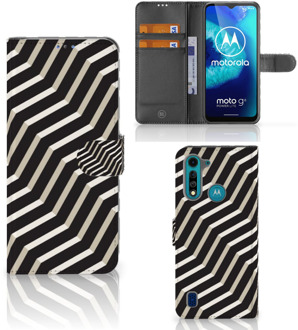 B2Ctelecom Smartphone Hoesje Motorola G8 Power Lite Bookcover met Pasjeshouder Illusion