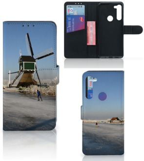 B2Ctelecom Smartphone Hoesje Motorola G8 Power Telefoonhoesje Tekst Schaatsers