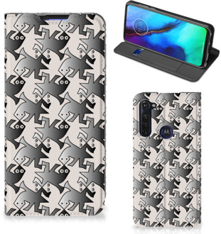 B2Ctelecom Smartphone Hoesje Motorola Moto G Pro Book Wallet Case Salamander Grey