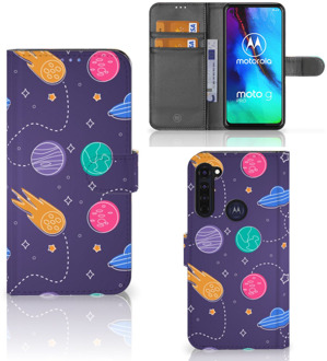 B2Ctelecom Smartphone Hoesje Motorola Moto G Pro Flip Case Portemonnee Space