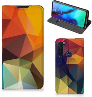 B2Ctelecom Smartphone Hoesje Motorola Moto G Pro Leuk Book Case Polygon Color