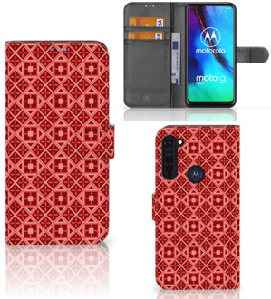 B2Ctelecom Smartphone Hoesje Motorola Moto G Pro Wallet Book Case Batik Red