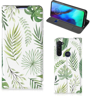 B2Ctelecom Smartphone Hoesje Motorola Moto G Pro Wallet Book Case Bladeren