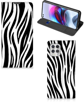 B2Ctelecom Smartphone Hoesje Motorola Moto G100 Beschermhoesje Zebra