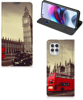 B2Ctelecom Smartphone Hoesje Motorola Moto G100 Mobiel Bookcase Londen