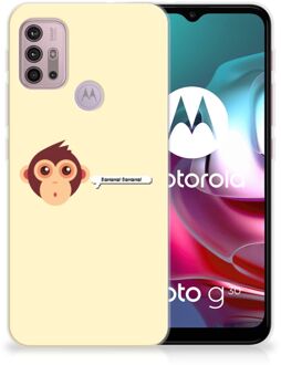 B2Ctelecom Smartphone hoesje Motorola Moto G30 | G10 Back Case Siliconen Hoesje met Foto Aap