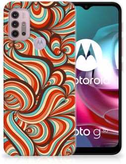 B2Ctelecom Smartphone hoesje Motorola Moto G30 | G10 Back Case Siliconen Hoesje Retro