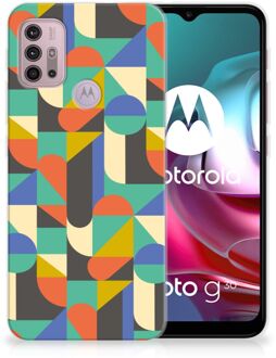 B2Ctelecom Smartphone hoesje Motorola Moto G30 | G10 Backcase Siliconen Hoesje Funky Retro