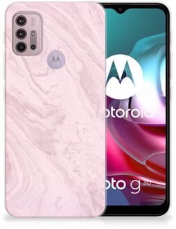 B2Ctelecom Smartphone hoesje Motorola Moto G30 | G10 Leuk Hoesje Marble Pink