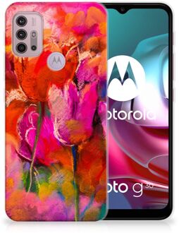 B2Ctelecom Smartphone hoesje Motorola Moto G30 | G10 Silicone Case Tulips